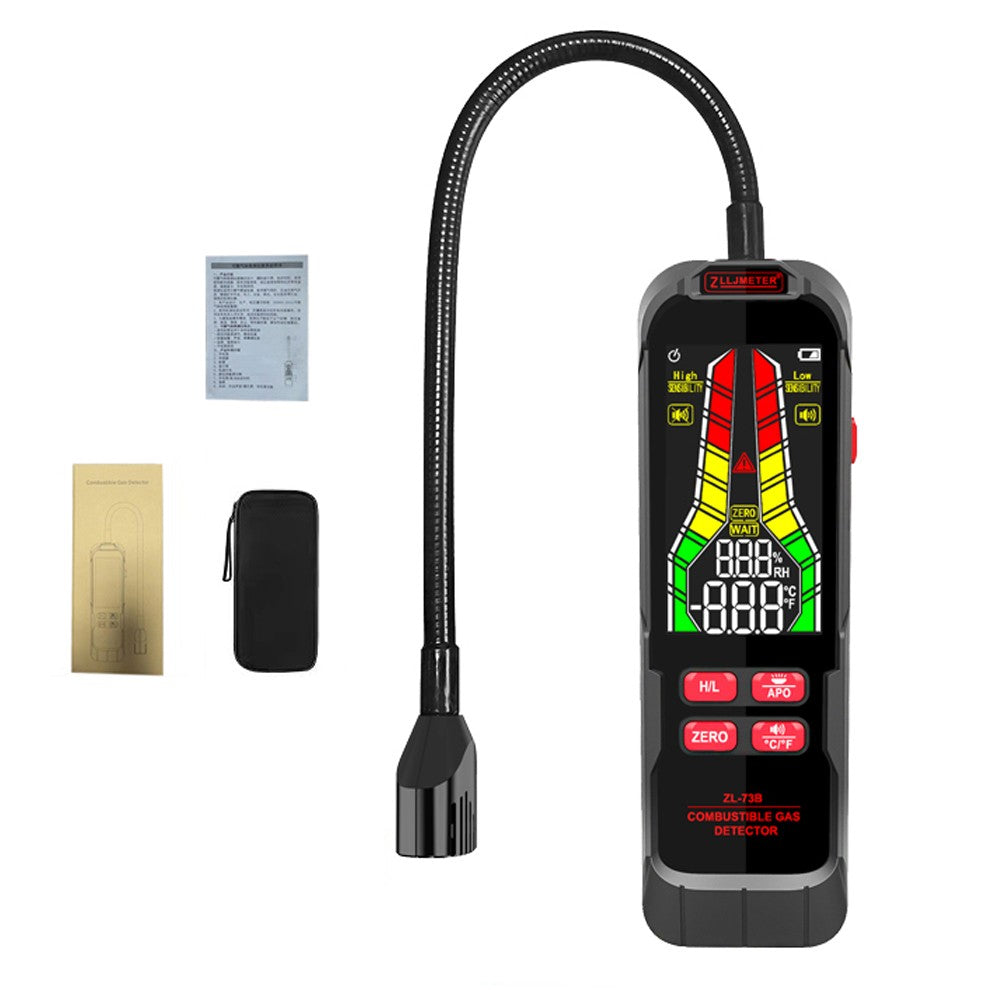 Portable Combustible Gas Leak Detector with Sound & Light Alarm