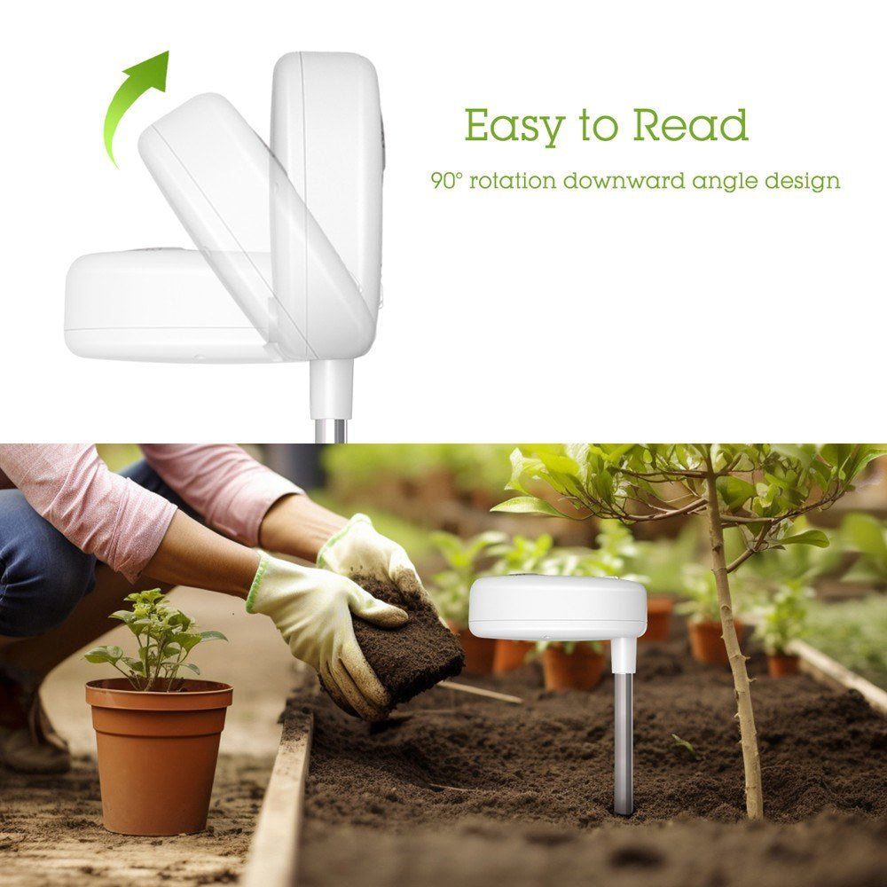 4-in-1 Soil Test Meter for Indoor Plants: PH, Light, Moisture & Nutrient Measuring Tool for Gardening