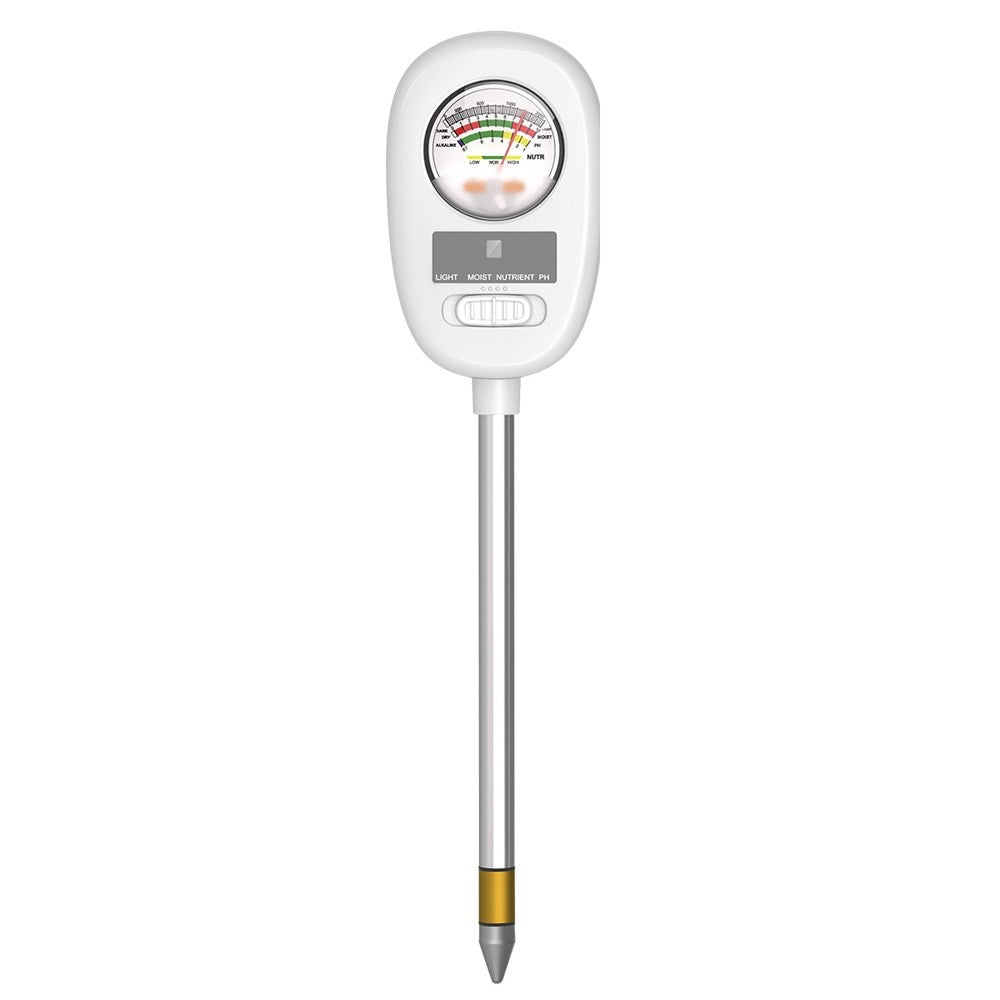 4-in-1 Soil Test Meter for Indoor Plants: PH, Light, Moisture & Nutrient Measuring Tool for Gardening