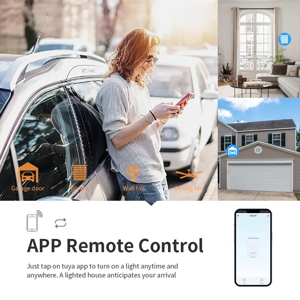 Tuya WiFi Smart Circuit Breaker Module Switch RF433 | Remote App Control Compatible with Alexa & Home Voice Control