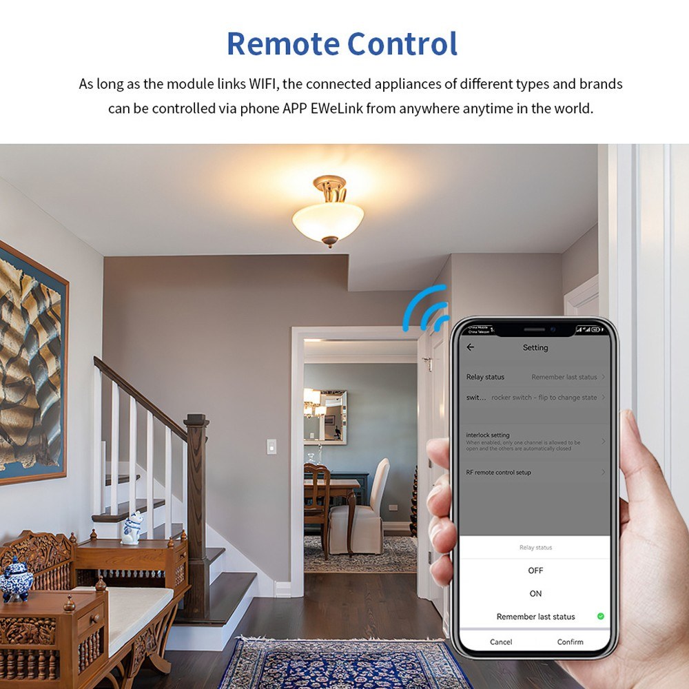 Tuya WiFi Smart Circuit Breaker Module Switch RF433 | Remote App Control Compatible with Alexa & Home Voice Control