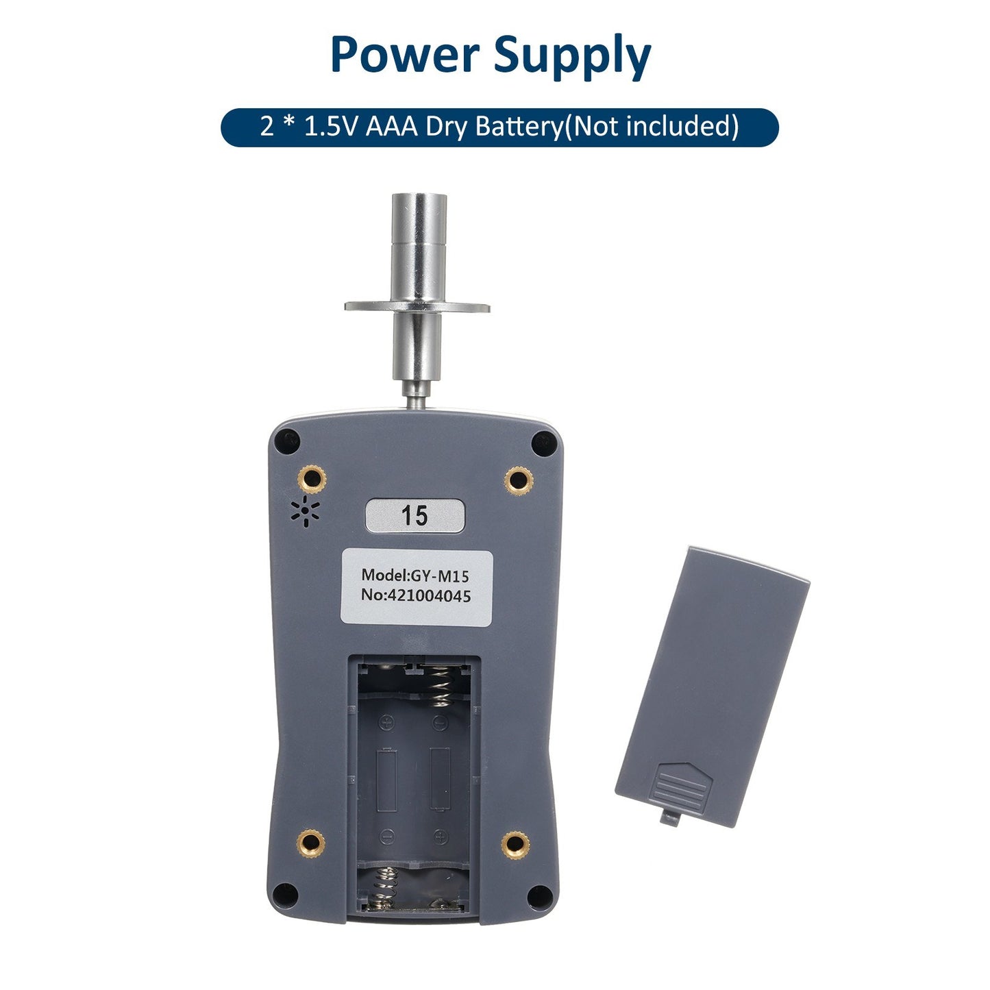 Digital Fruit Hardness Tester GY-M15 - Mini Penetrometer with 0.2-15 Kgf/cm² Range, 0.01 Kgf/cm² Load Division, Φ11.1mm Pressure Head