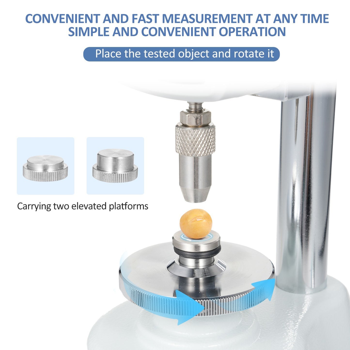 Digital Grain Hardness Tester GWJ-3: Mini Durometer for Seed, Fodder, Paddy, Rice, Cereal