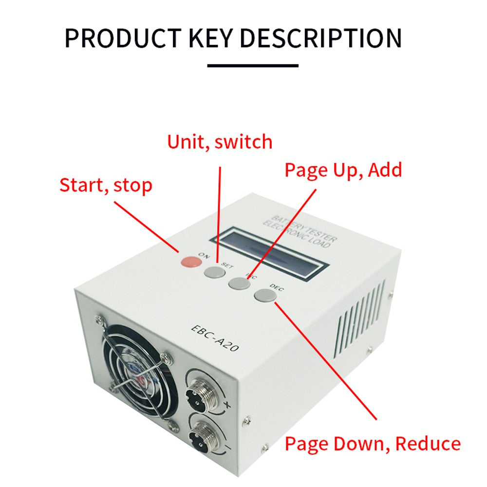 Digital LCD Battery Capacity Tester with High Power Internal Resistance Measurement