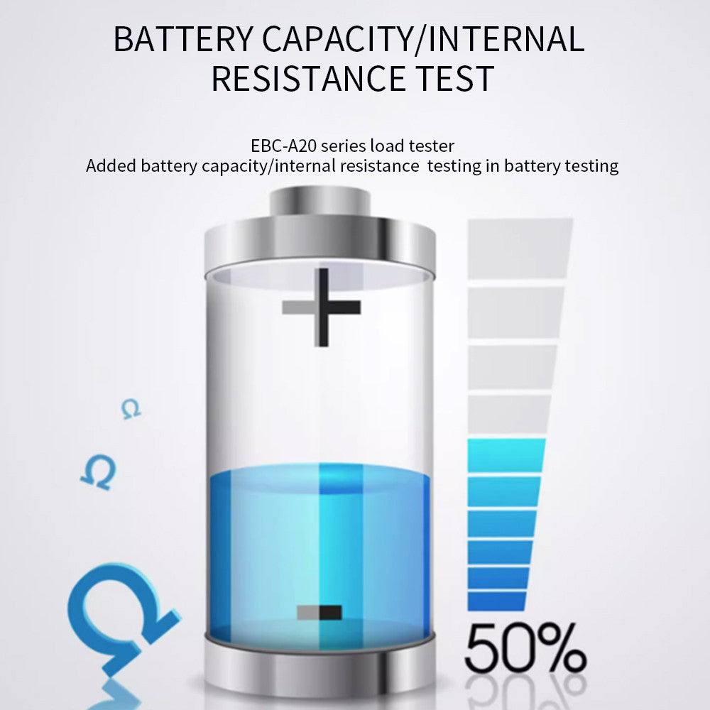 Digital LCD Battery Capacity Tester with High Power Internal Resistance Measurement