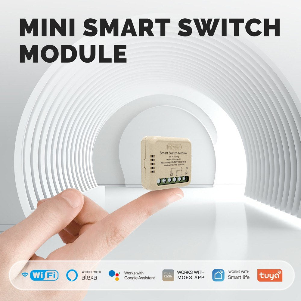 Tuya WiFi Smart Dimmer Light Switch Module, App & Voice Controlled, Alexa & Google Assistant Compatible