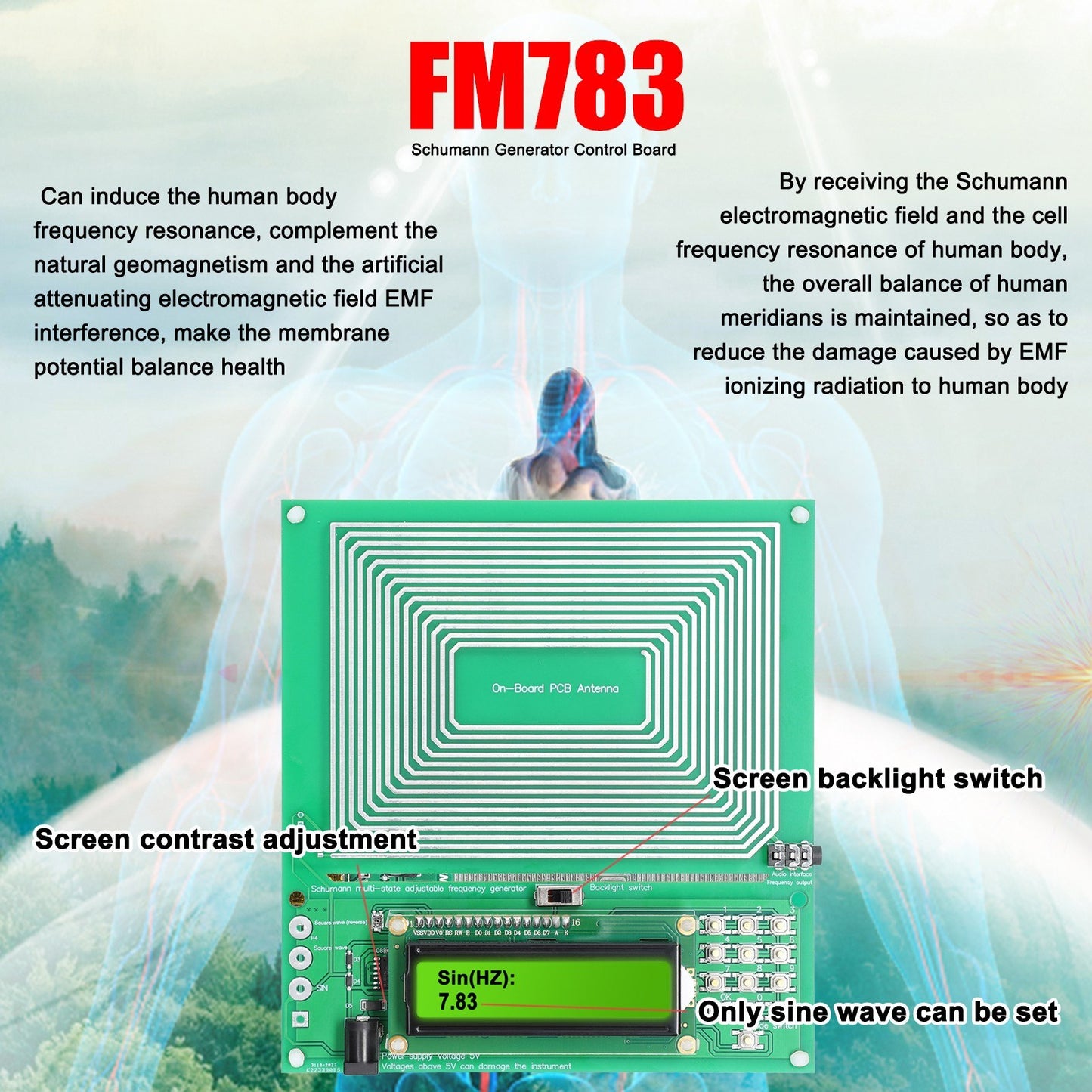 Ultra-Low Frequency PulseWave Generator: Adjustable 0.001Hz-200KHz Schumann Resonance Audio Resonator