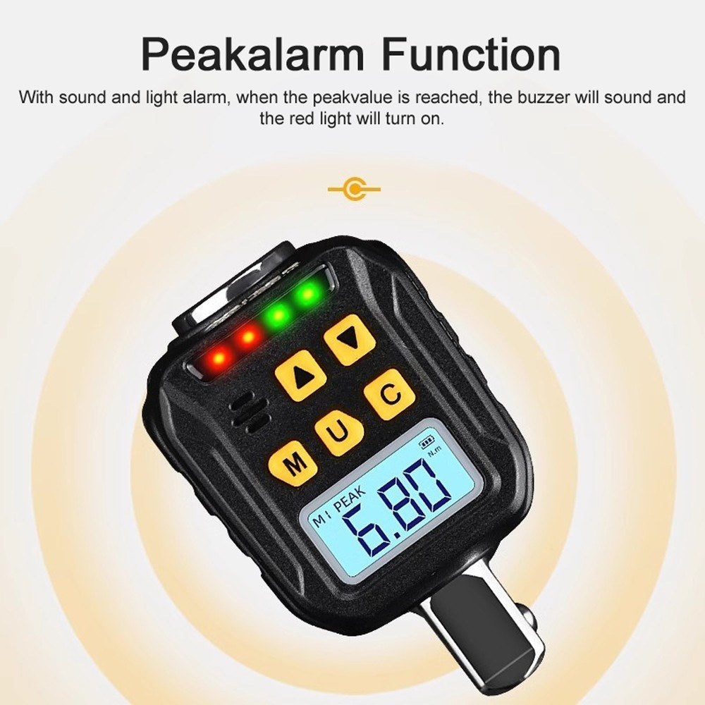 Digital Torque Wrench Tester with Backlight & Alarm, Dual Modes, 4 Units (1.5-30Nm, ATE-30)