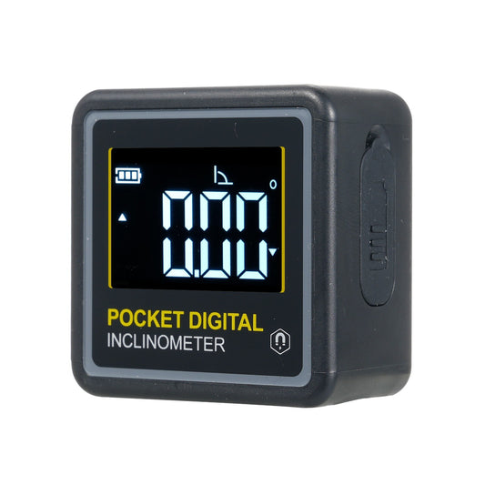 Portable Digital Inclinometer, 90° Multifunctional Protractor with LCD Backlight & Magnetic Base for Woodworking & Home Use - 2 Modes, Angle Finder & Ruler