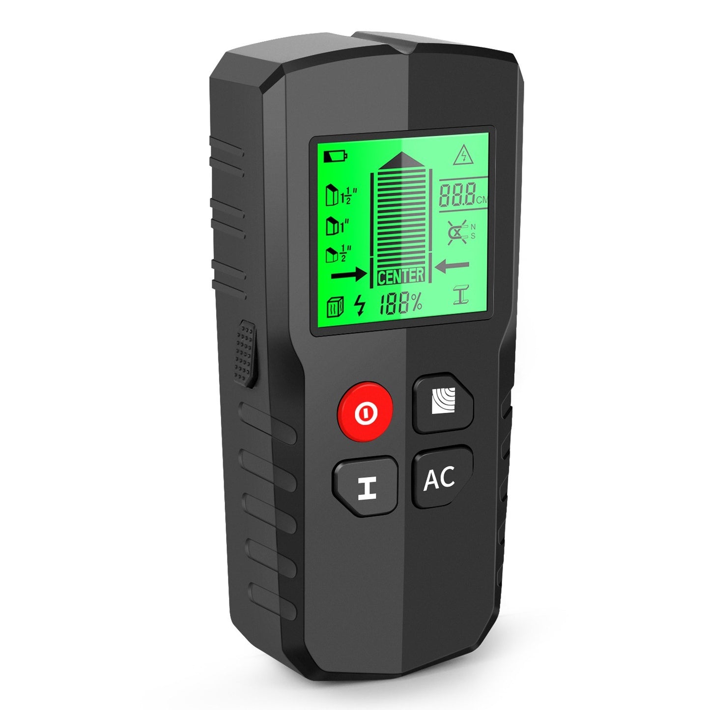 Digital Wall Detector: 5-Mode LCD Display for Stud, Metal, and AC Cable Scanning