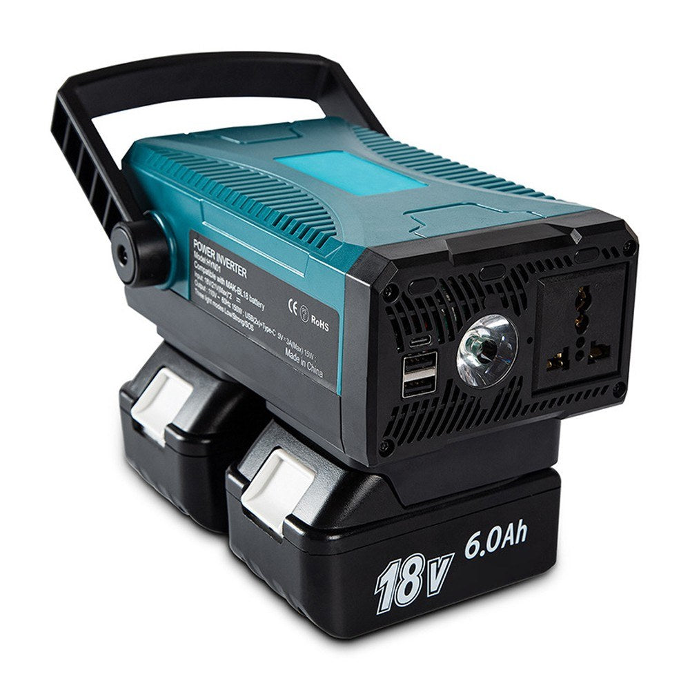 Portable Outdoor Battery Inverter & Tool Recharger - 110V to 220V Modified Sine Wave