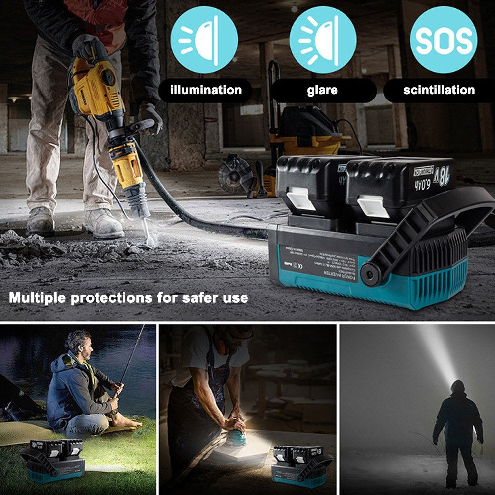 Portable Outdoor Battery Inverter & Tool Recharger - 110V to 220V Modified Sine Wave