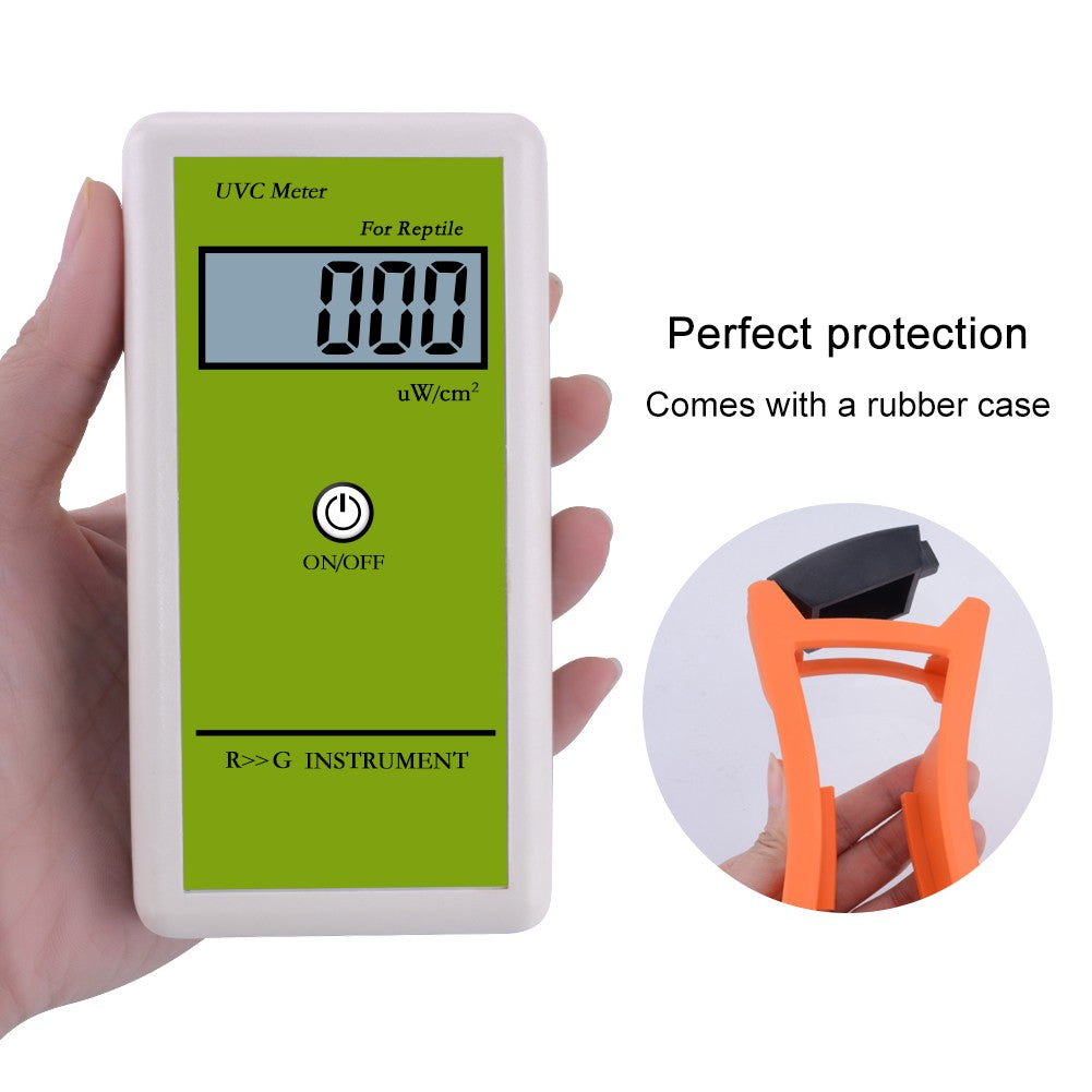 Digital High Accuracy UVB Meter with LCD Display for Reptiles - 0-1999 UW/cm² UVB Detector