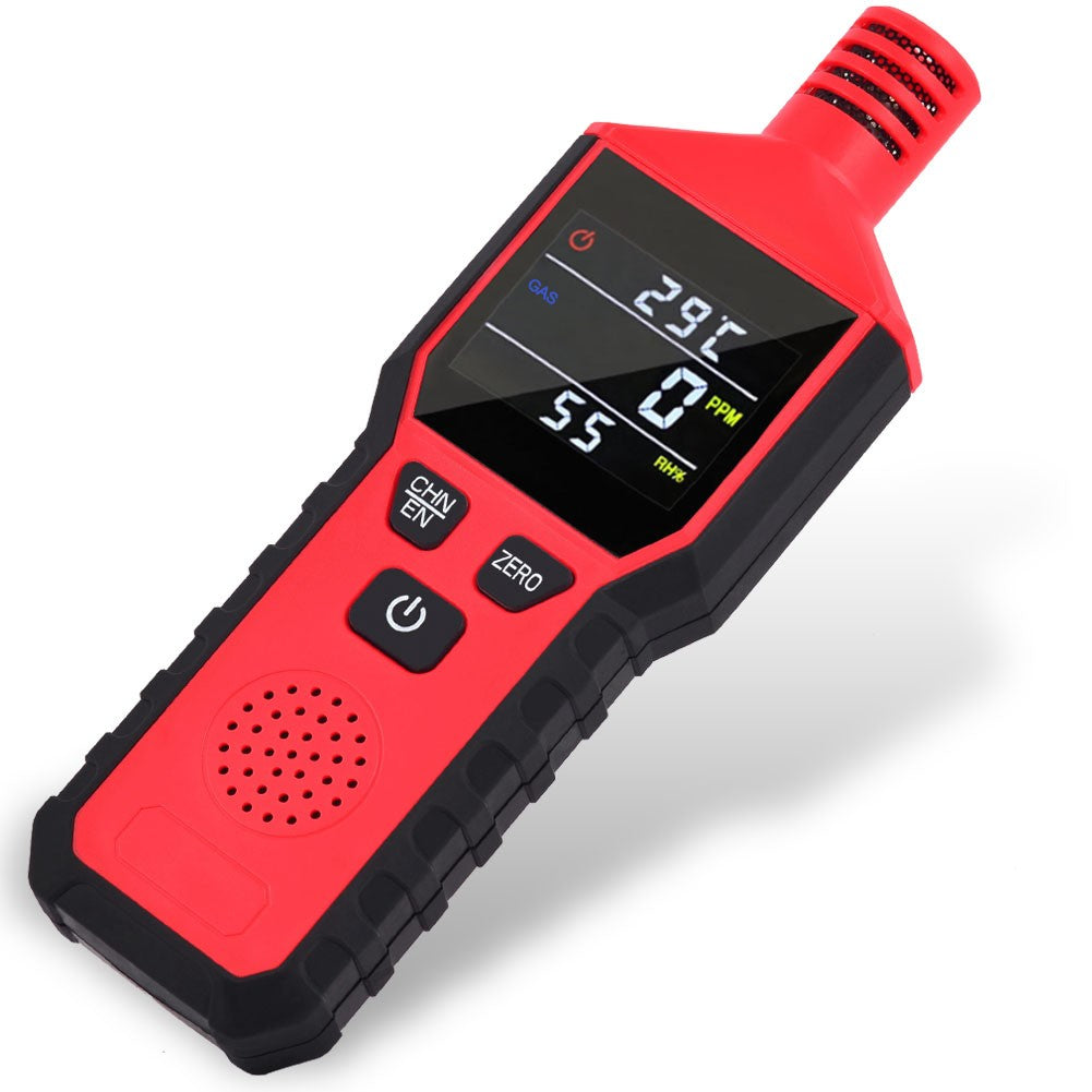 Portable Gas Leak Detector: Propane & Natural Gas, LCD Display, 3-in-1 Sniffer with Temperature & Humidity for Home, Kitchen, Travel