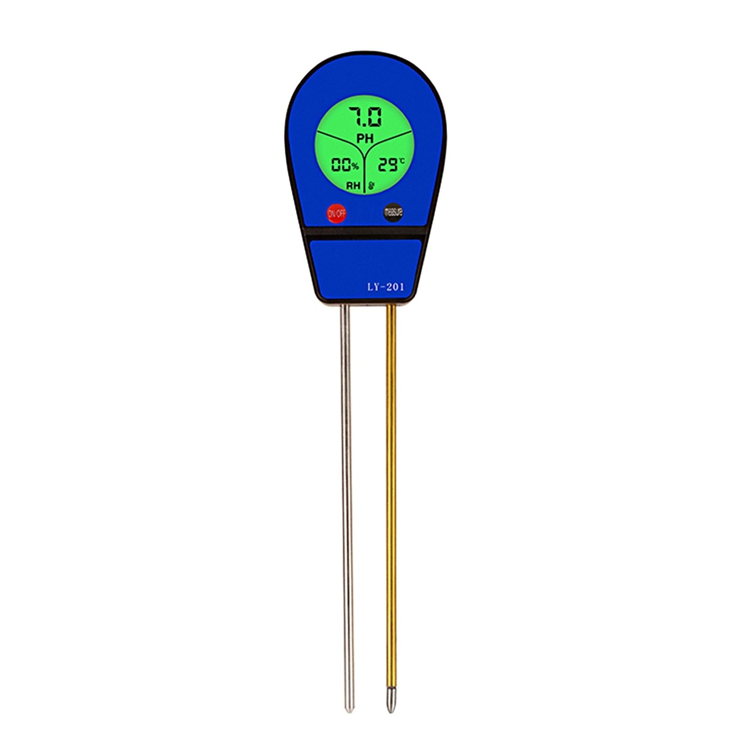 3-in-1 Soil pH, Moisture & Temperature Meter - Garden Sunlight & Humidity Sensor