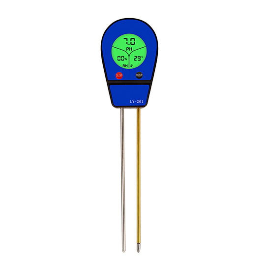 3-in-1 Soil pH, Moisture & Temperature Meter - Garden Sunlight & Humidity Sensor