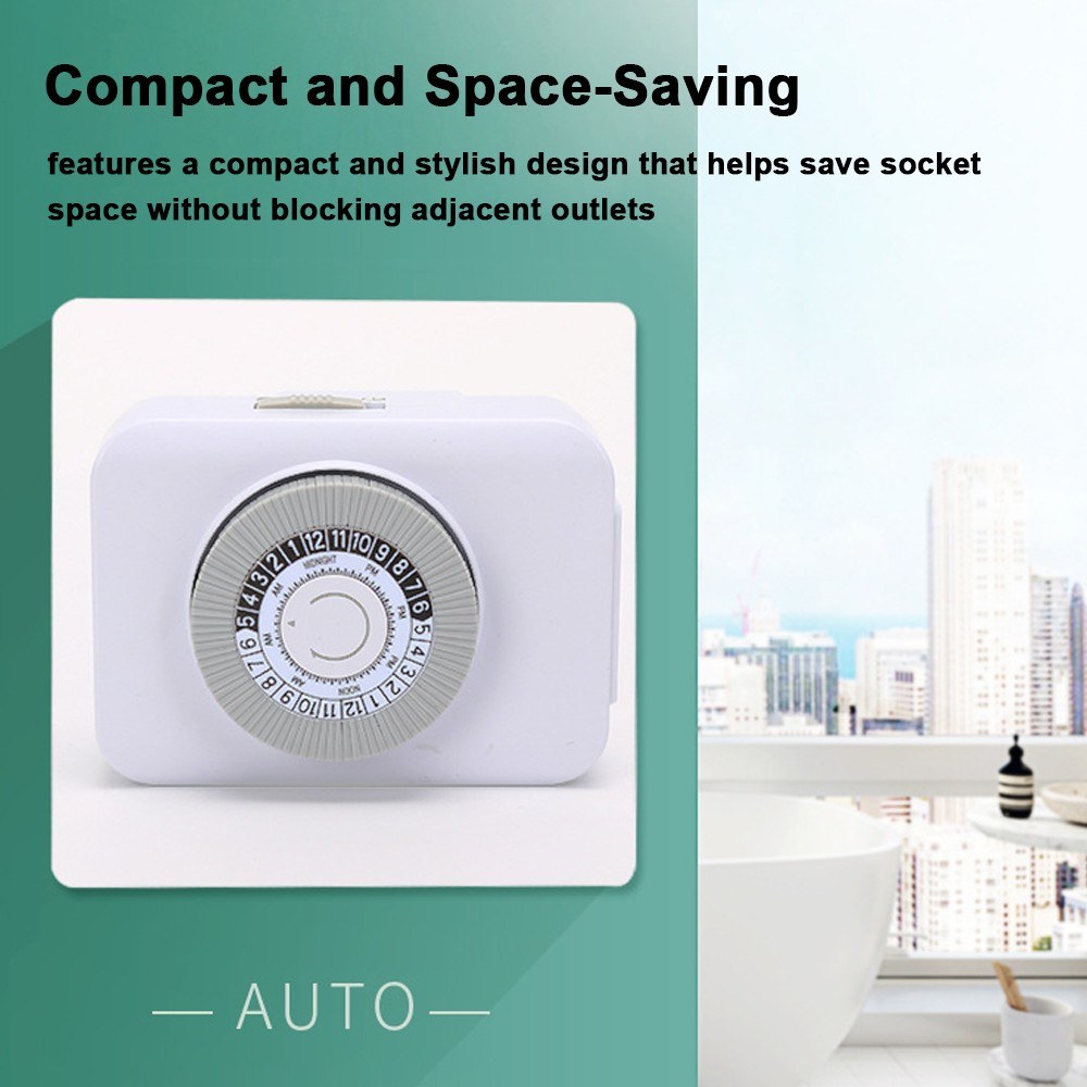 24-Hour Programmable Indoor Plug-in Timer Switch