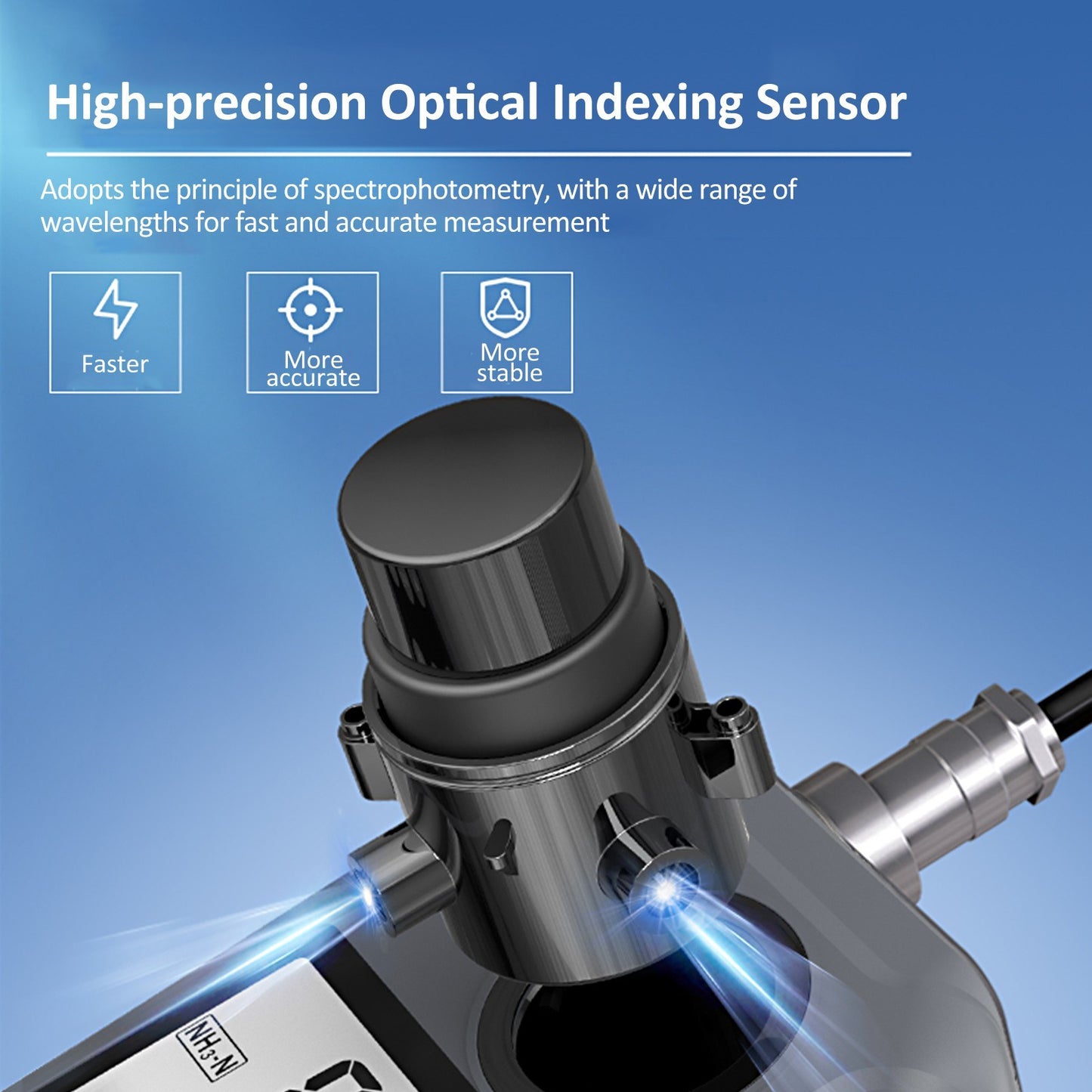 6-in-1 Digital Water Quality Monitor: Dissolved Oxygen, pH, Temperature, Ammonia Detection with DO Probe