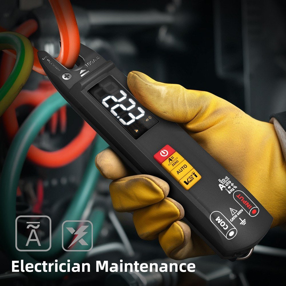 3-in-1 Digital Multimeter Clamp Meter Test Pen with LCD Color Display