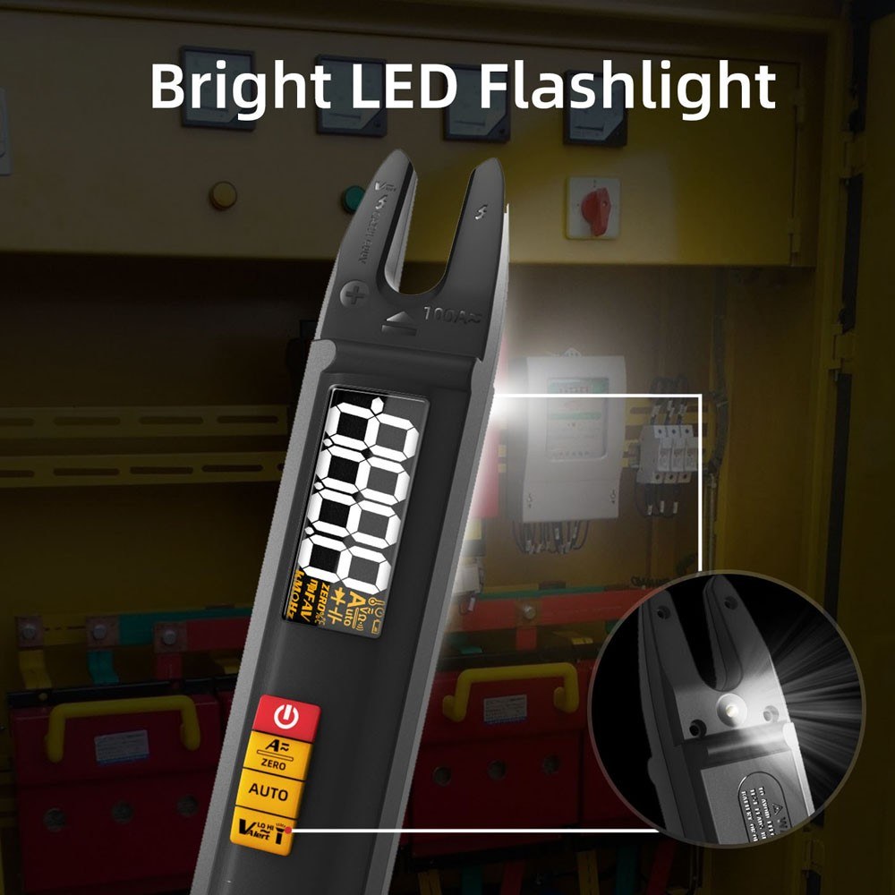 3-in-1 Digital Multimeter Clamp Meter Test Pen with LCD Color Display