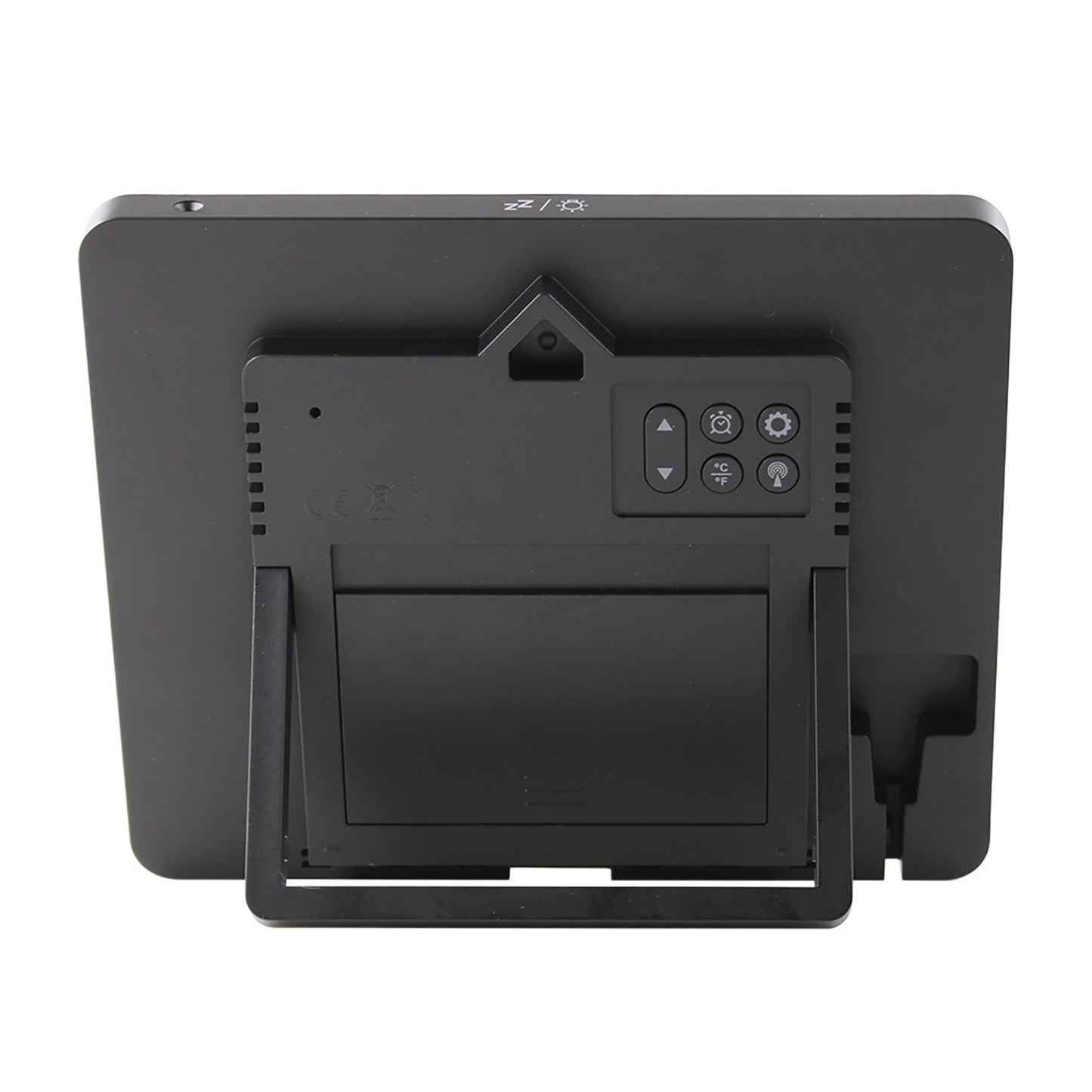 Smart Weather Station Clock with Large Color Screen & Indoor/Outdoor Temperature Humidity Meter - Model FJ3566M, 1 Sensor Included (Supports up to 3 Sensors)