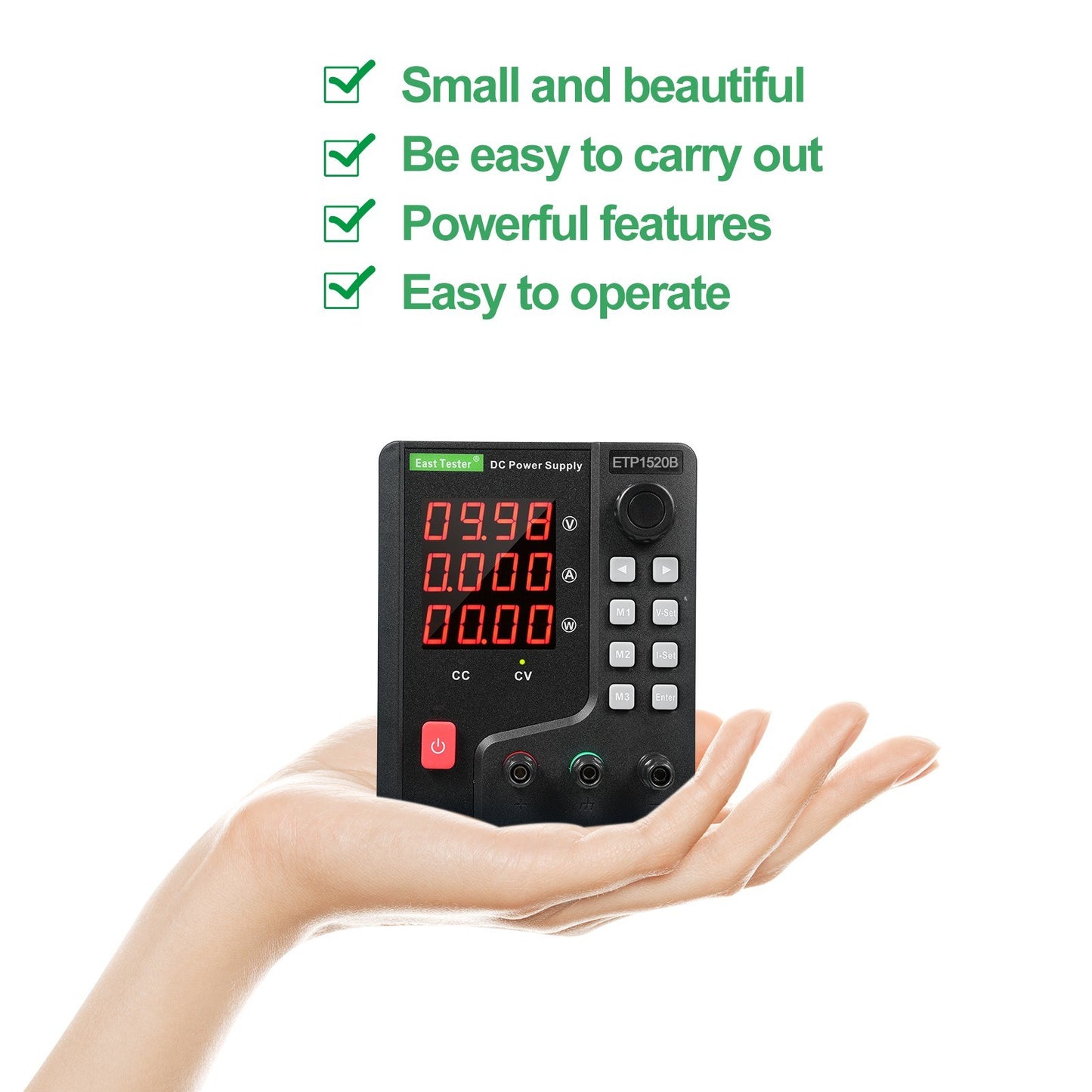 East Tester 300W DC Power Supply ETP1520B, 15V 20A Single Channel