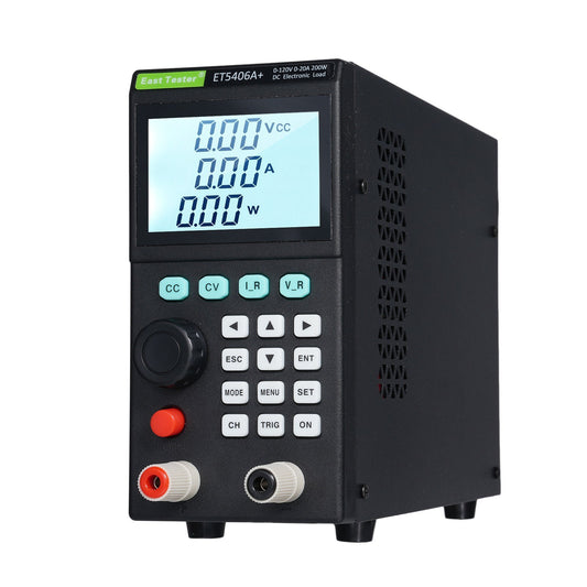 ET5406A+ 200W Programmable DC Load Tester, 0-120V/0-20A, 1mV/1mA Precision Mini Battery Tester for CC/CV Testing