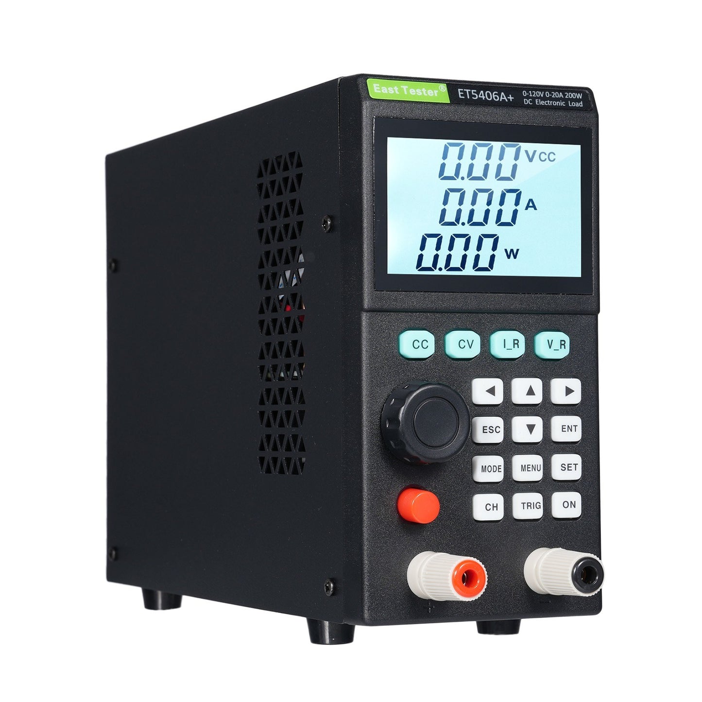 ET5406A+ 200W Programmable DC Load Tester, 0-120V/0-20A, 1mV/1mA Precision Mini Battery Tester for CC/CV Testing