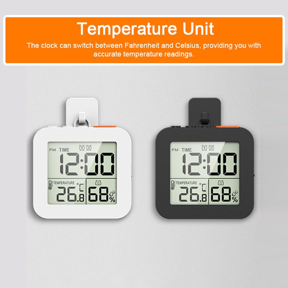 Multifunctional Hygrothermograph with LCD Display - Temperature & Humidity Meter, Recyclable Timer, Dual Alarm Clock