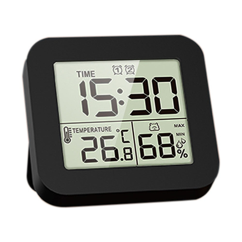 Multifunctional Hygrothermograph with LCD Display - Temperature & Humidity Meter, Recyclable Timer, Dual Alarm Clock