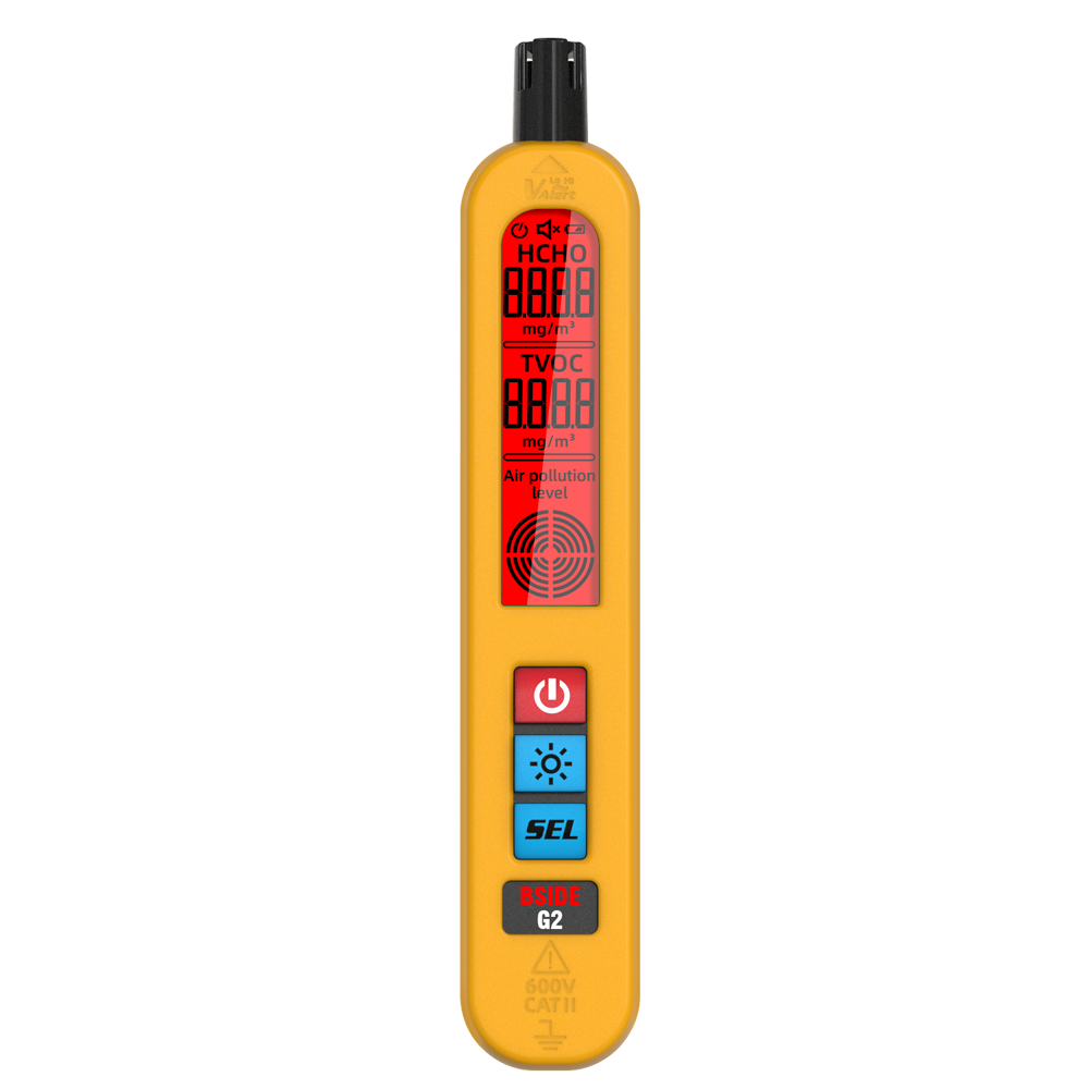 Multifunctional Air Quality Detector with Backlit Display & Type-C Charging
