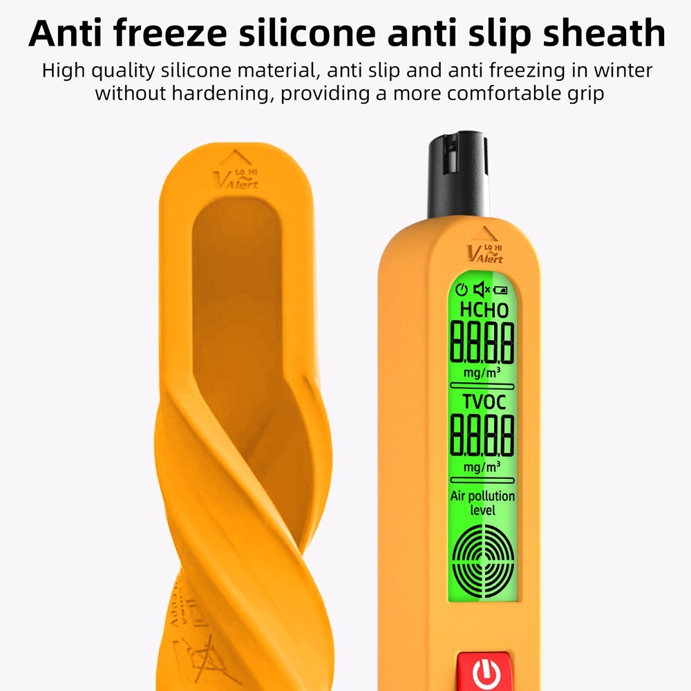 Multifunctional Air Quality Detector with Backlit Display & Type-C Charging