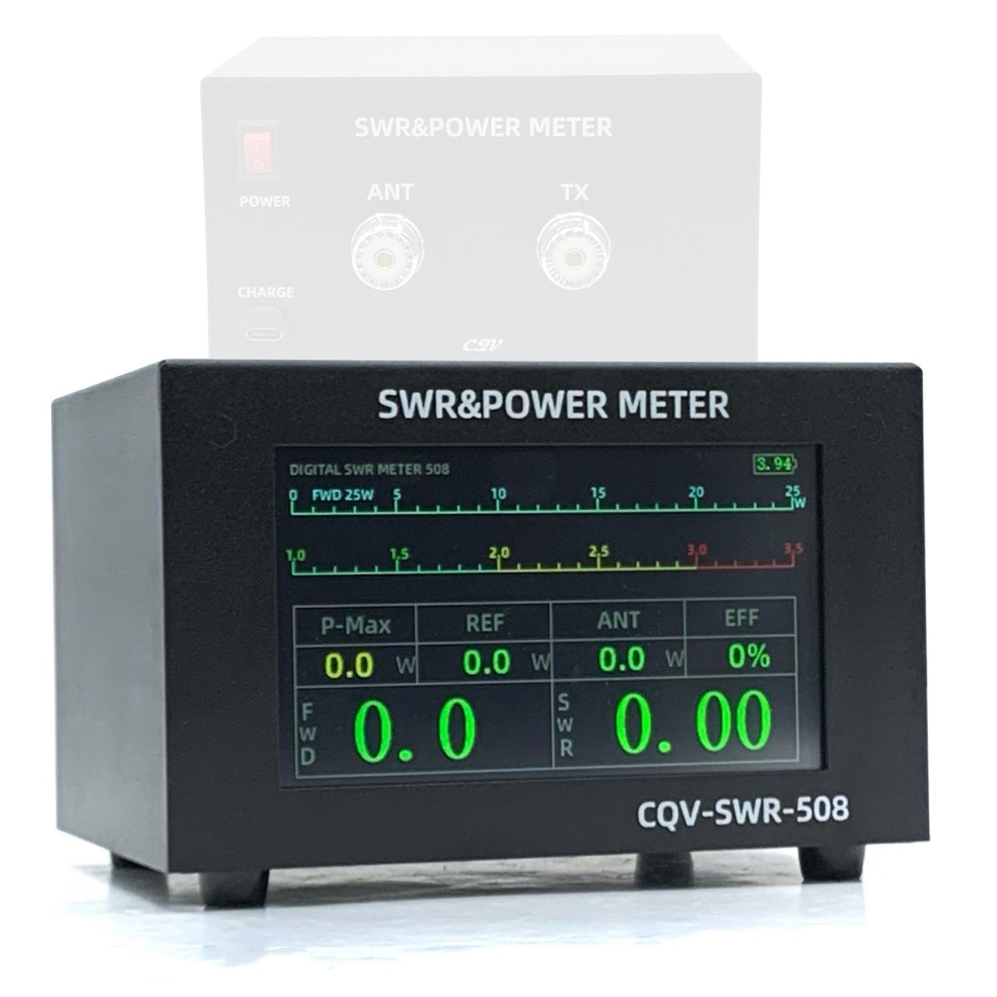 200W Digital SWR Meter, 1.8-54MHz, 4.3 IPS Display, Auto Shut-off, Fine-Tuning