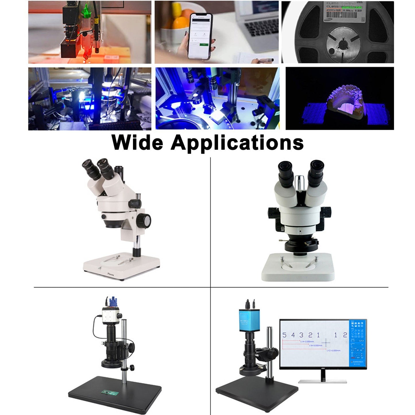 Adjustable LED Microscope Light with 114 Glareproof Beads for Enhanced Illumination