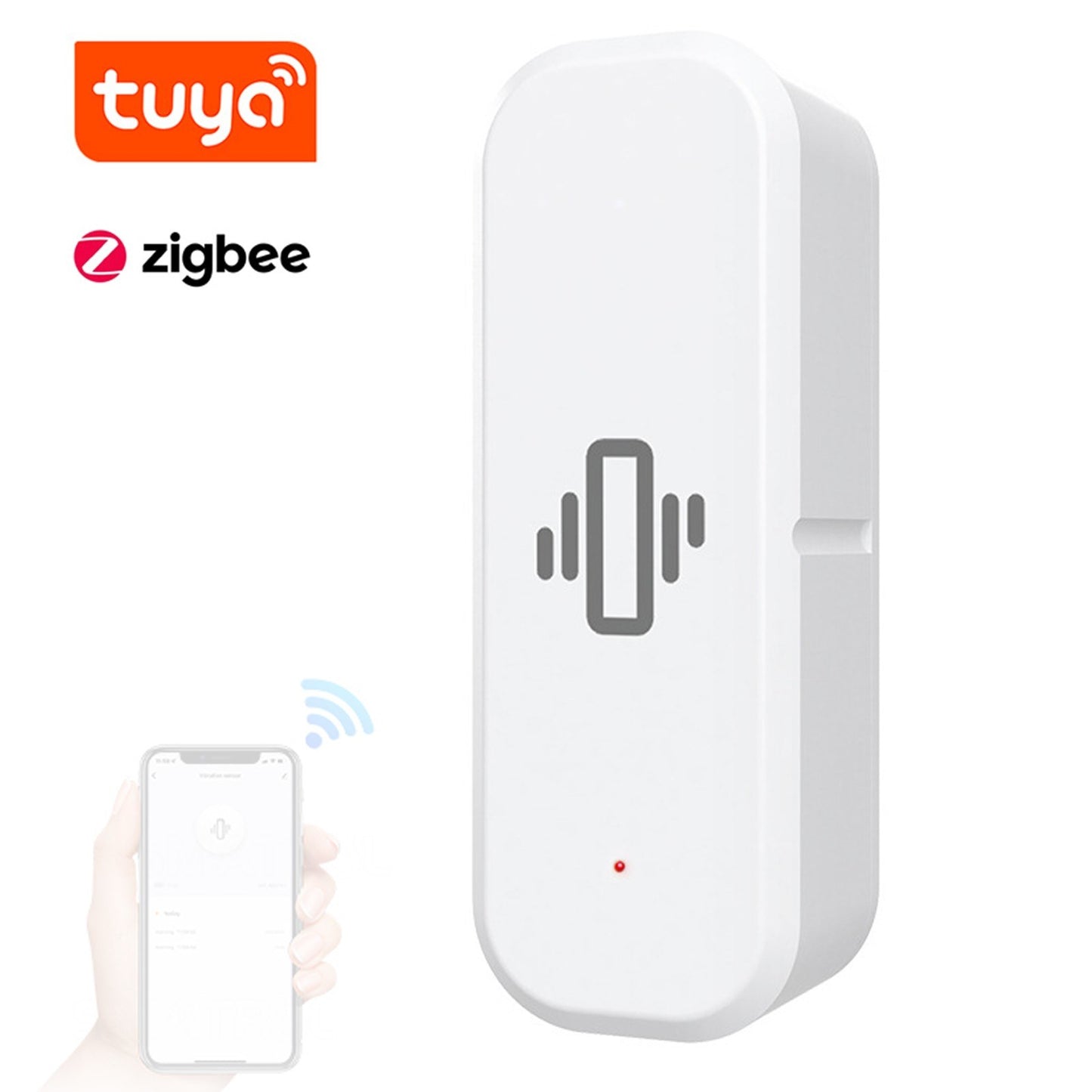 ZigBee 3.0 Smart Vibration Sensor - Real-Time Motion Detector for Tuya Gateways