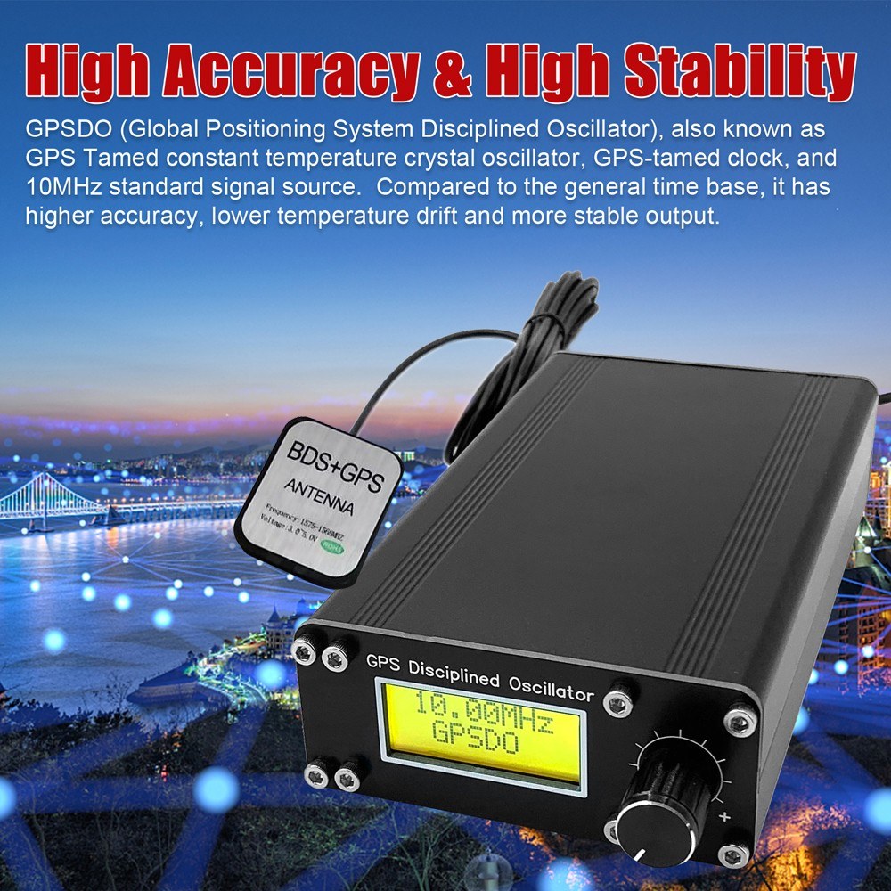 Multifunctional GPSDO 10MHz Thermostatic Crystal Oscillator with GPS Disciplined Clock