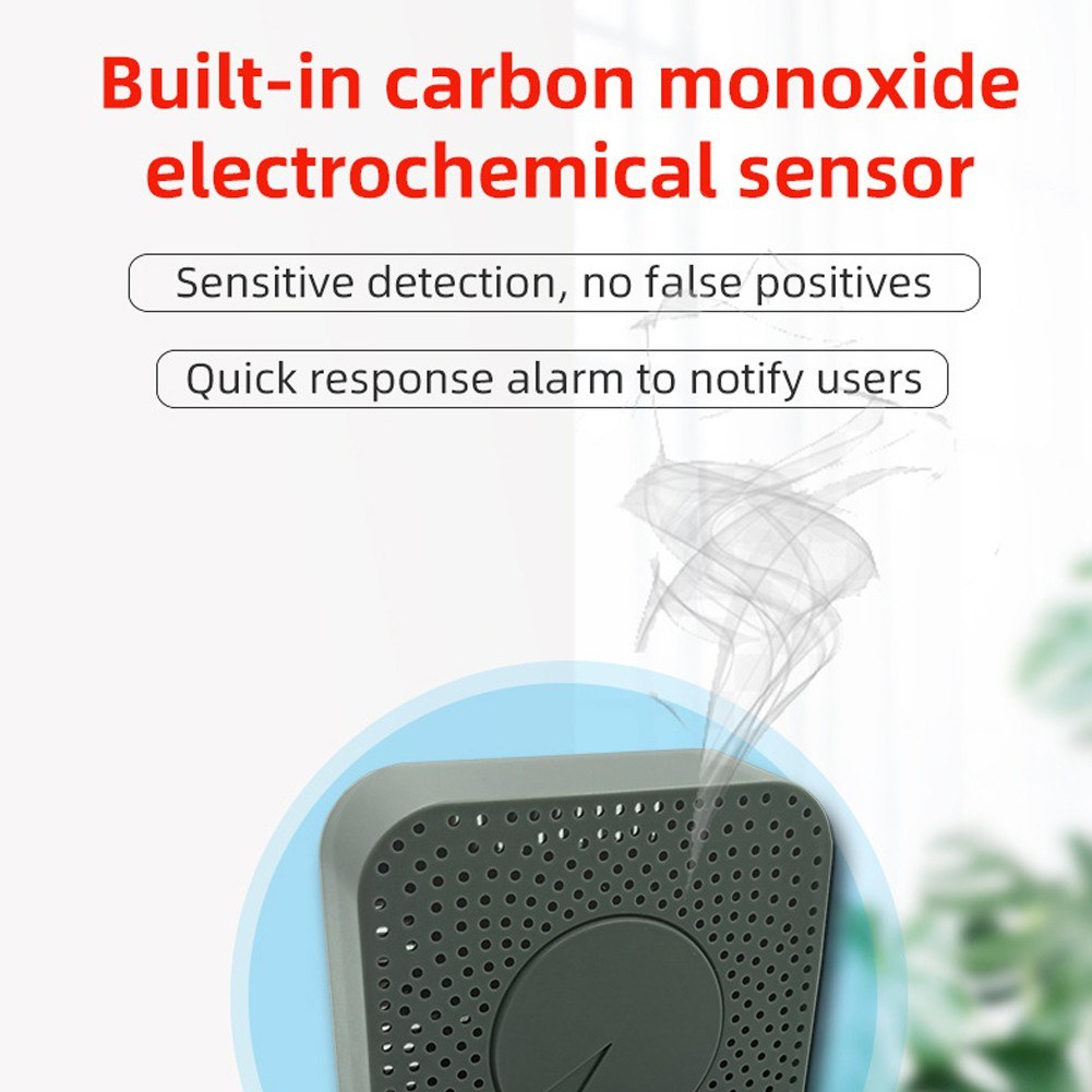 Portable Tuya WiFi Carbon Monoxide Detector & Household Air Quality Tester