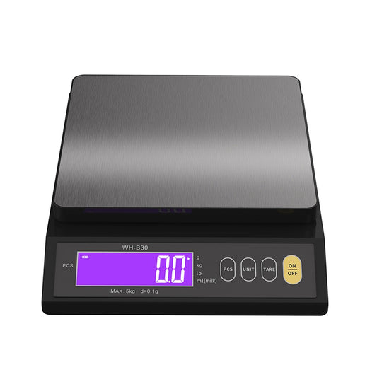 High Accuracy Rechargeable Kitchen Scale, IP67 Waterproof, with Counting, Tare, Zeroing, Auto Power Off & Unit Conversion