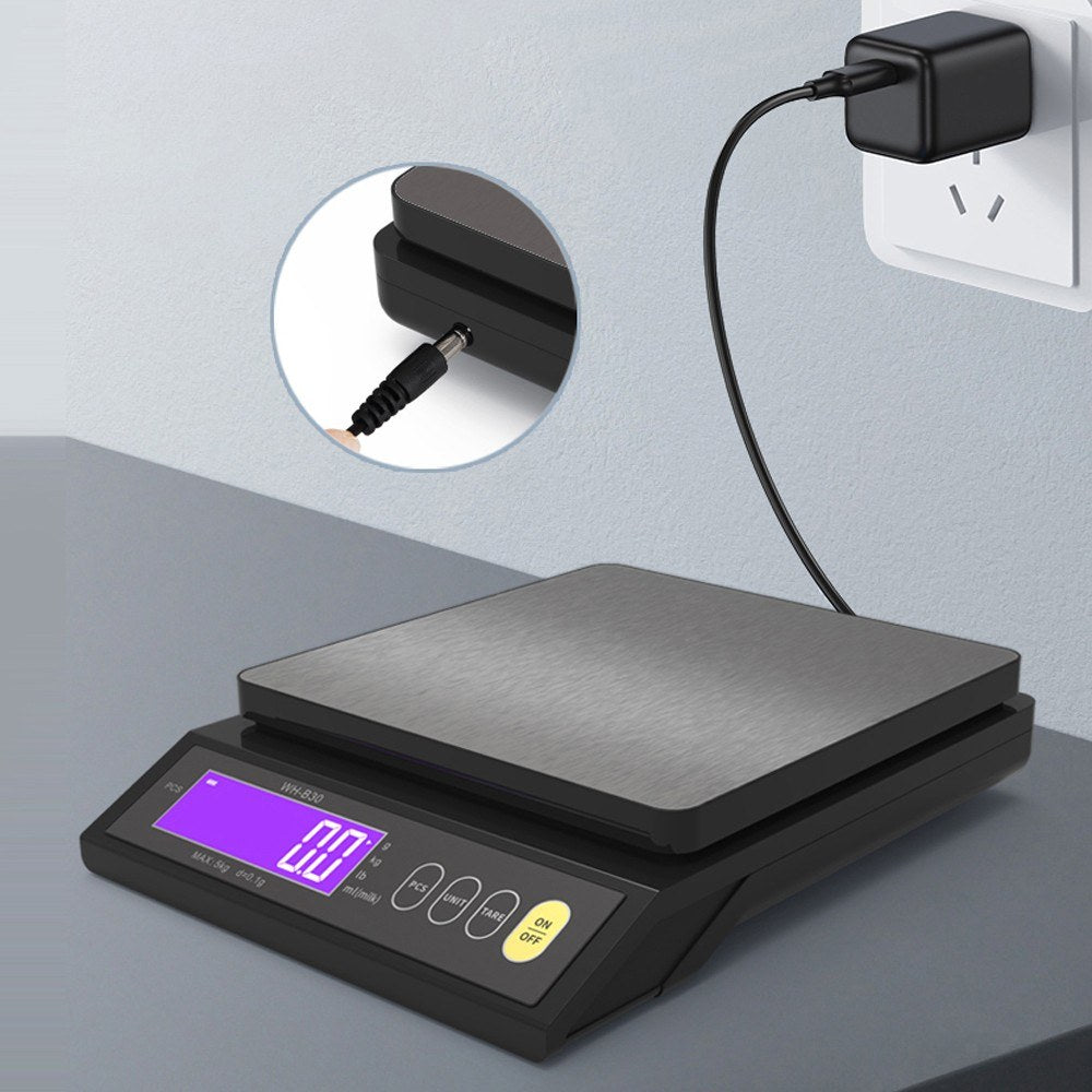 High Accuracy Rechargeable Kitchen Scale, IP67 Waterproof, with Counting, Tare, Zeroing, Auto Power Off & Unit Conversion