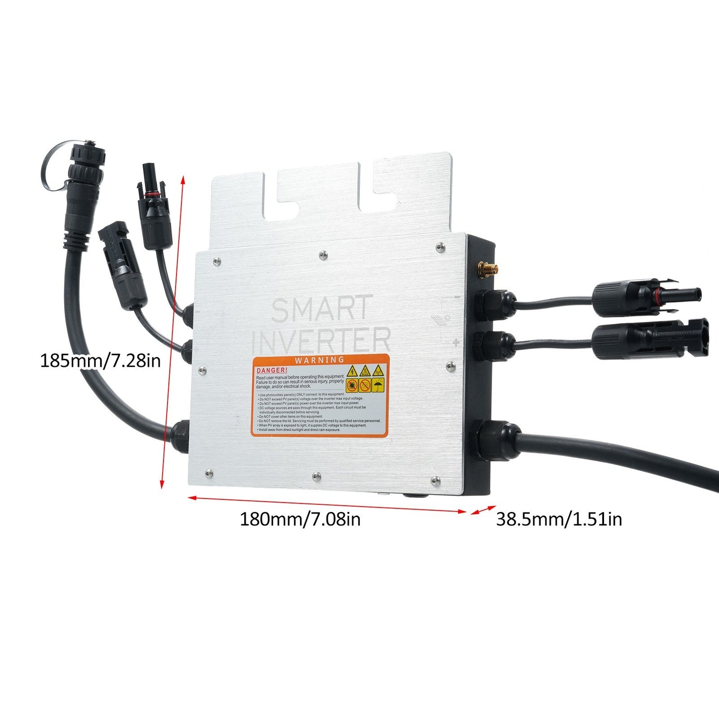 700W Solar Micro Inverter Grid Tie, Waterproof IP65, WiFi Control, Automatic DC to AC Identification, 120/230V