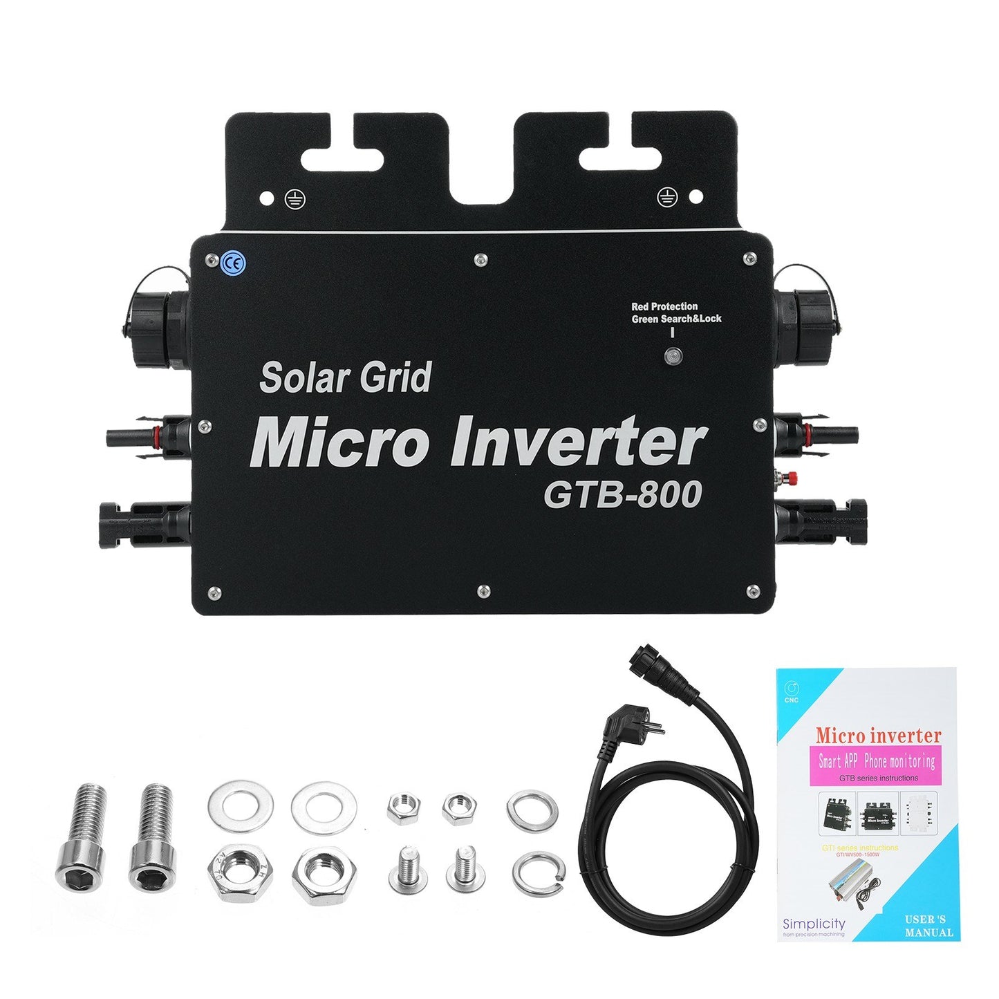 400W Solar Grid Tie Inverter with WiFi Control, Auto ID, DC to AC 230V