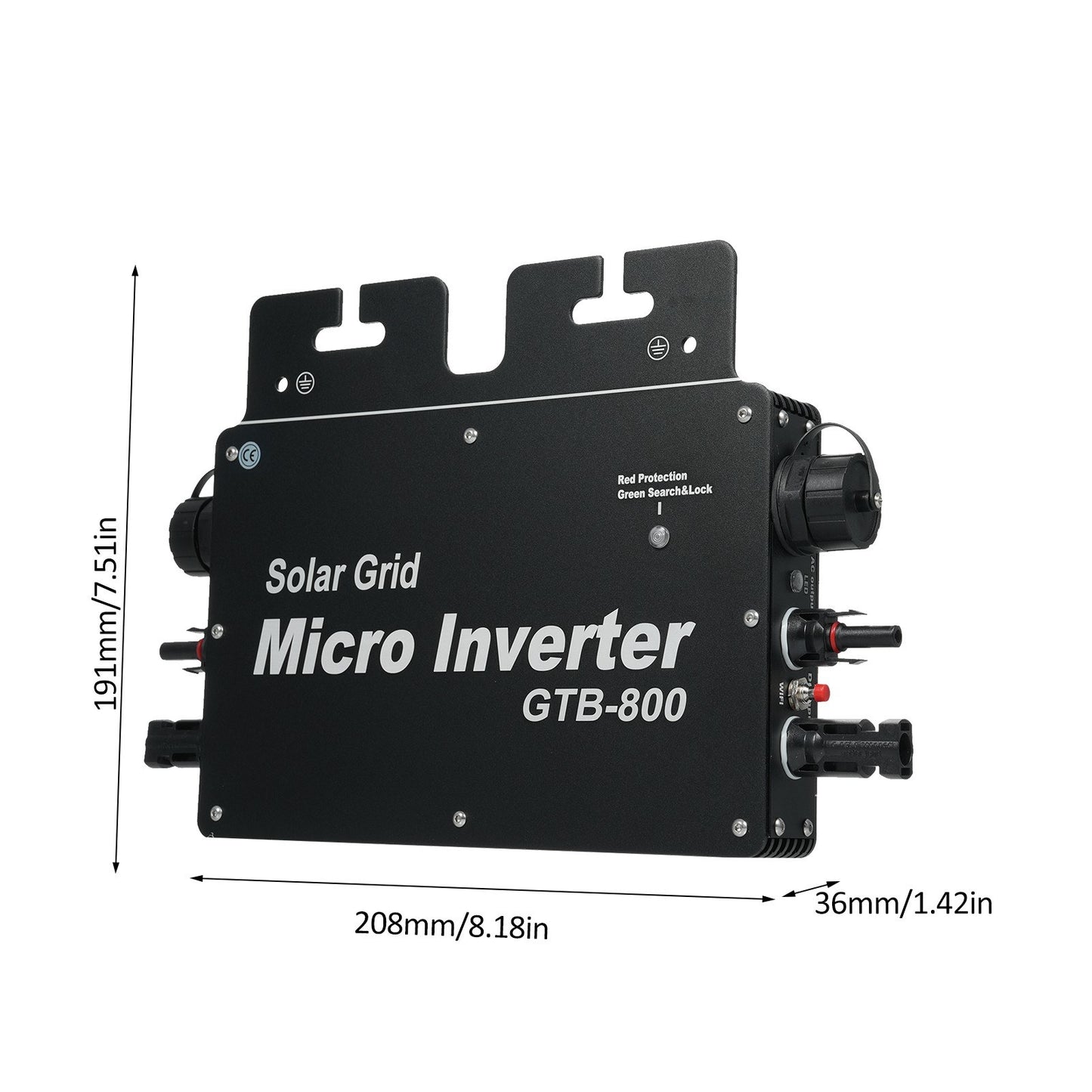 400W Solar Grid Tie Inverter with WiFi Control, Auto ID, DC to AC 230V