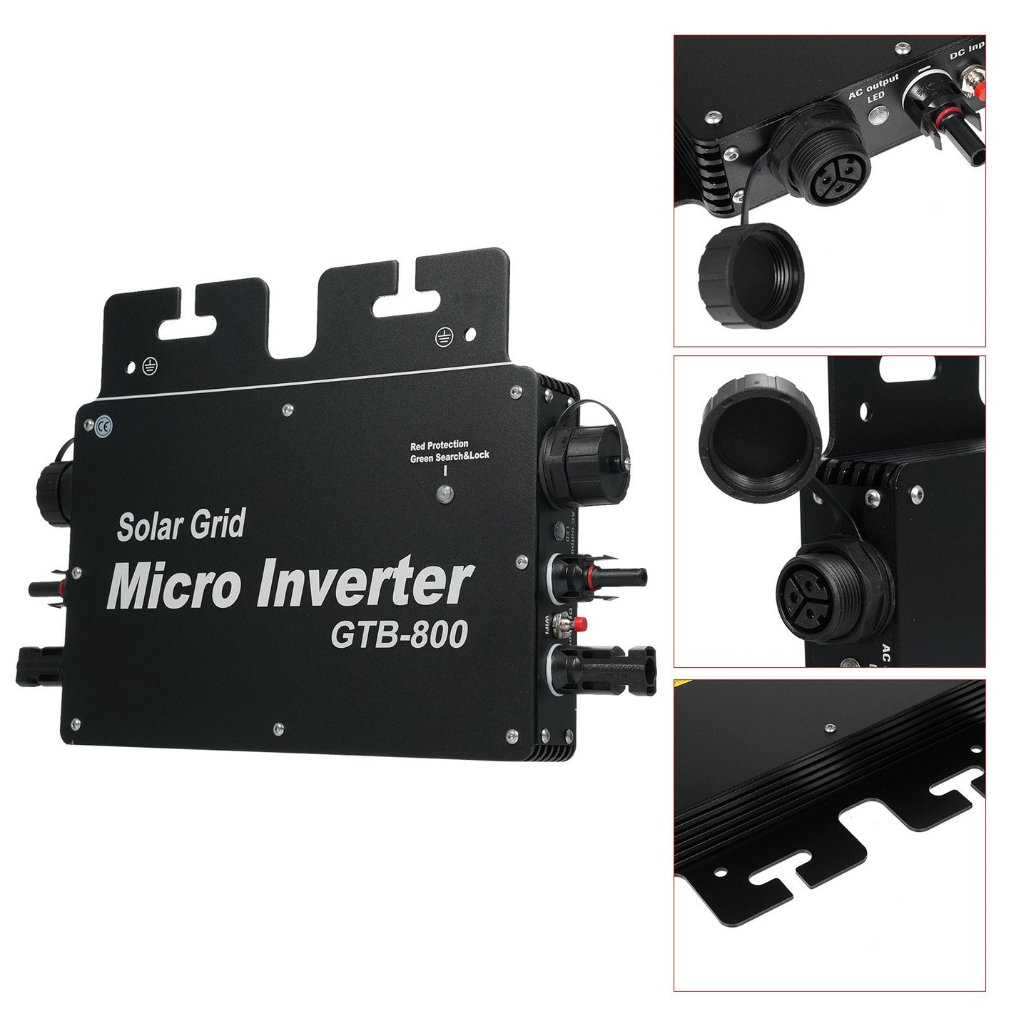400W Solar Grid Tie Inverter with WiFi Control, Auto ID, DC to AC 230V