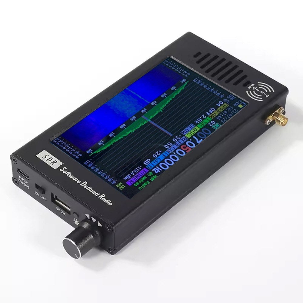 Professional Portable SDR Radio Receiver 100KHz-149MHz with Multifunctional Shortwave Antenna