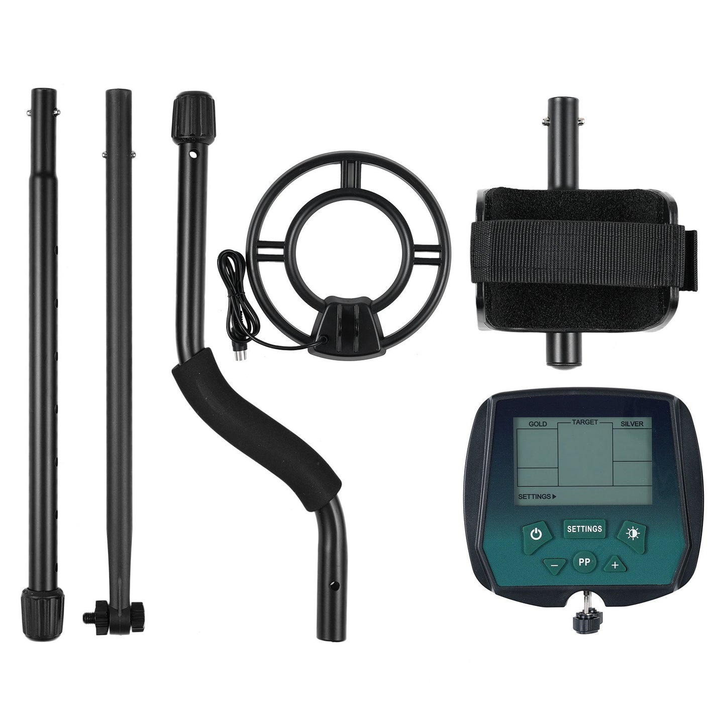Professional Waterproof Metal Detector for Adults - High Accuracy Gold, Silver, Copper Finder with LCD Display & 4 Modes