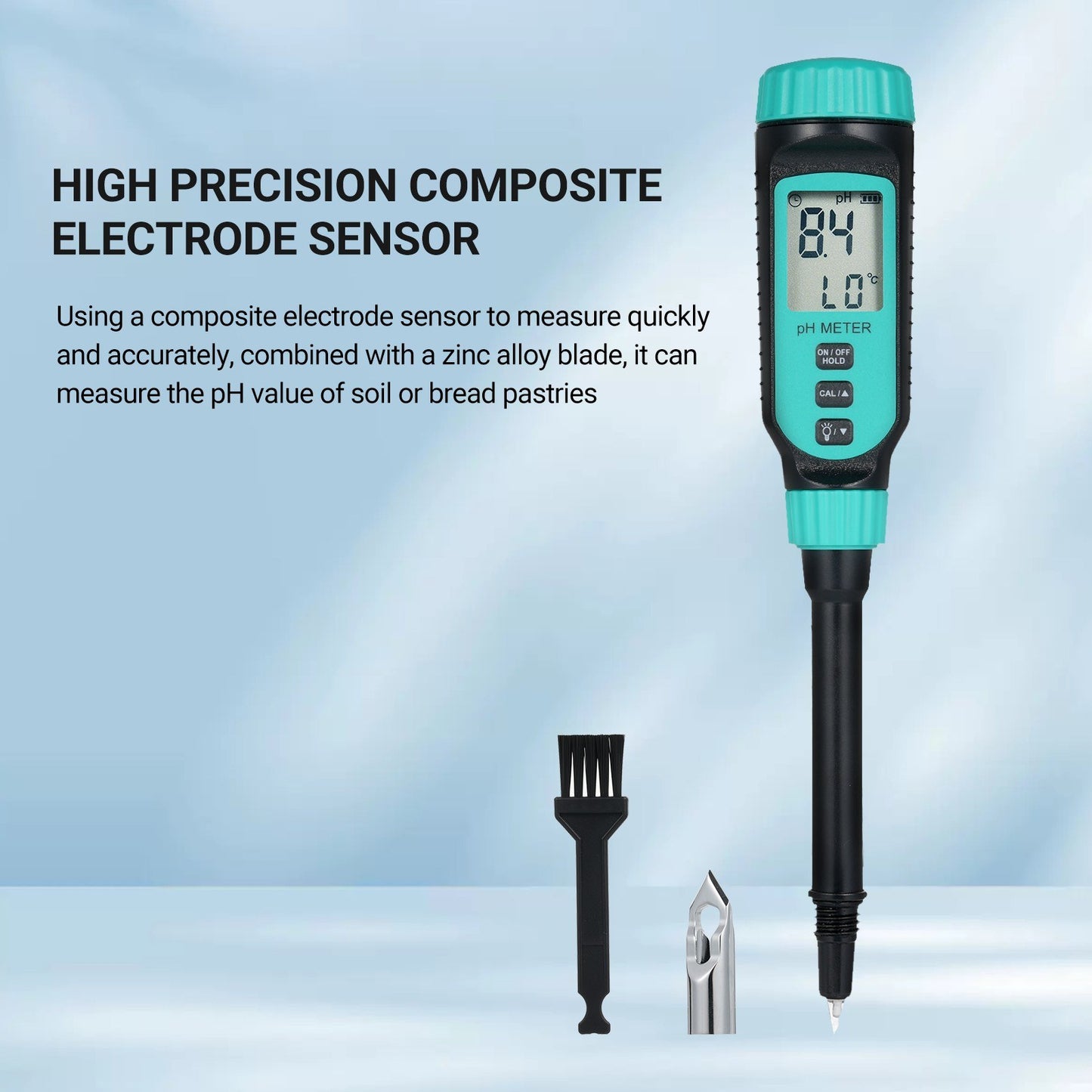 Digital Soil pH Meter - SMART SENSOR for Gardeners, Plant Care, Potting Soil & Growing Media