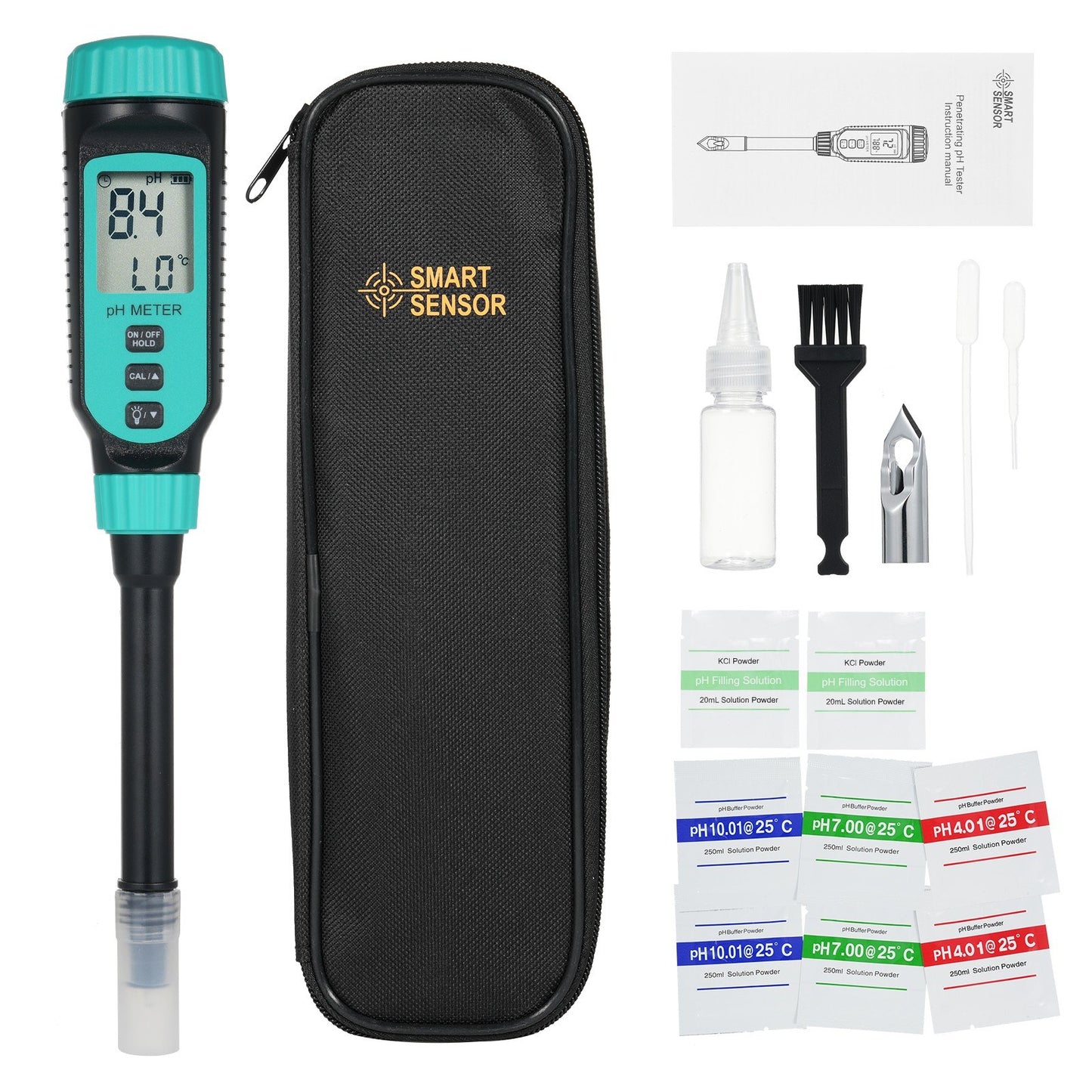 Digital Soil pH Meter - SMART SENSOR for Gardeners, Plant Care, Potting Soil & Growing Media