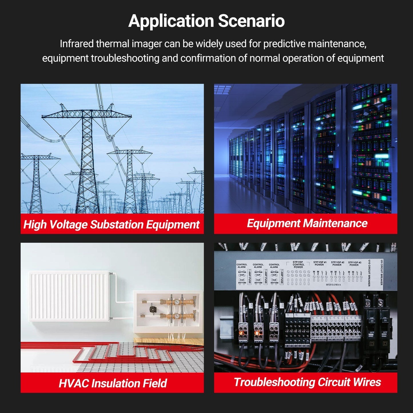 Rechargeable Handheld IR Thermal Camera, 120x90 Resolution, 2.8 LCD, 50Hz, 32GB SD, 2m Drop Proof