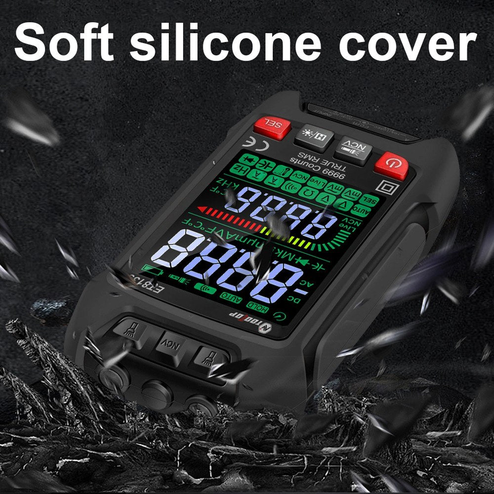 9999 Counts Digital Multimeter with Color Display - Professional Noncontact NCV Voltage, Current, Capacitance, Resistance & Diode Tester