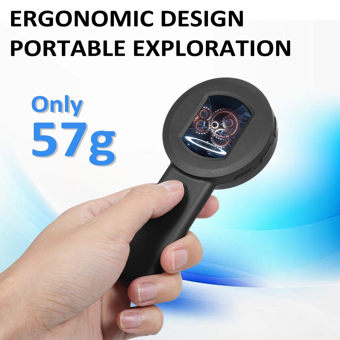 Digital Magnifier 100X with 2.0 IPS Screen & Dual Light - Windows Compatible